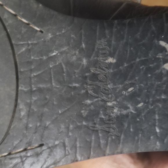 Sam Edelman Hilary Black Leather 3/4 Pointed Toe Boots 9M - Picture 6 of 15